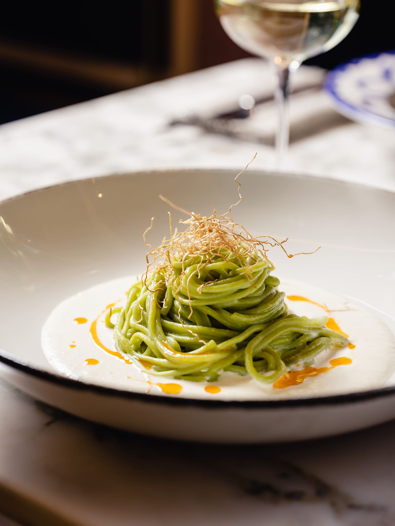 a plate of food on a table