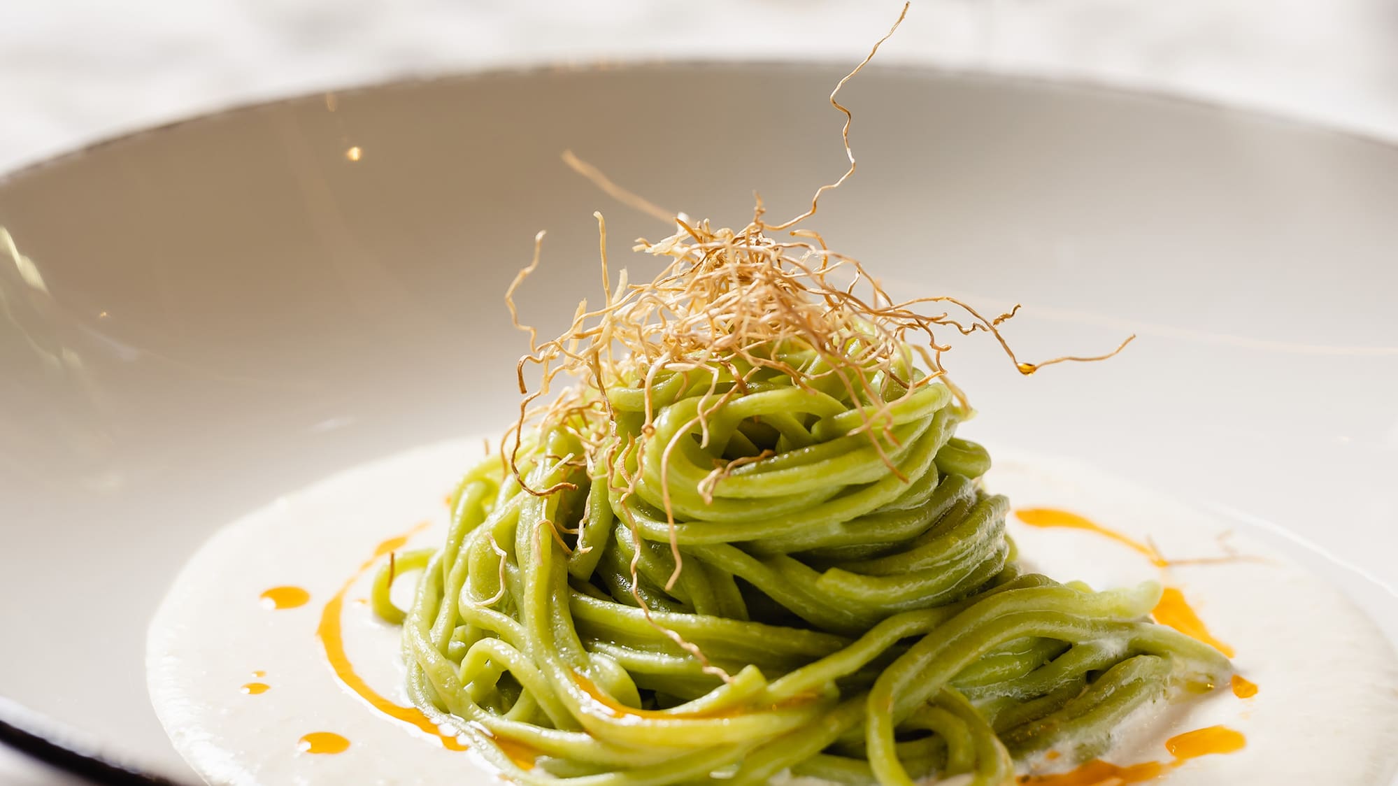 a plate of food on a table