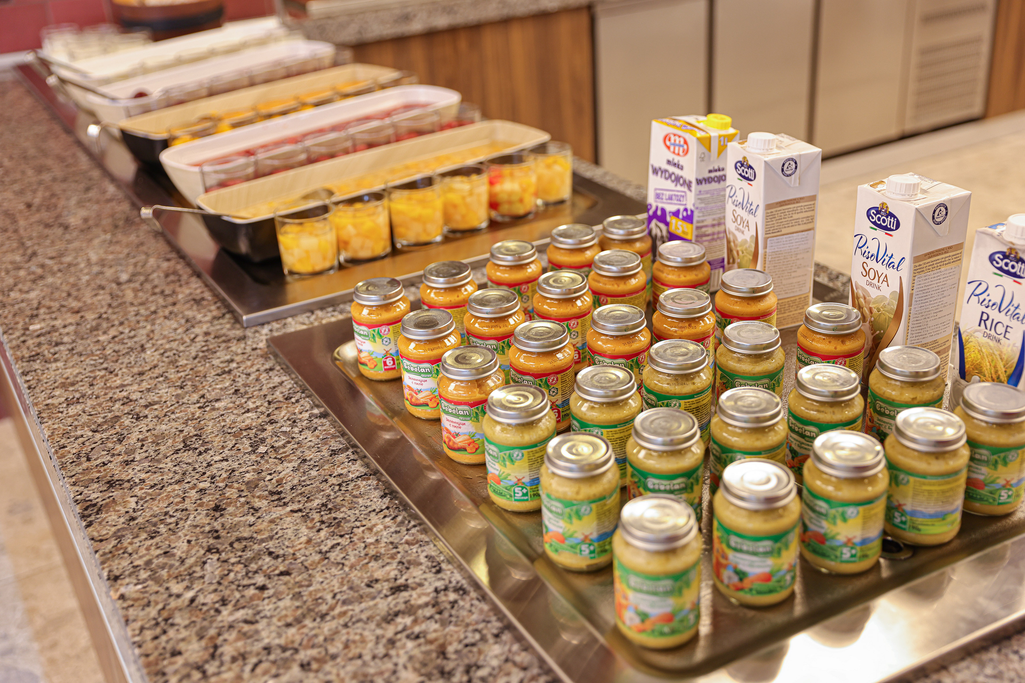 a tray of food on a counter