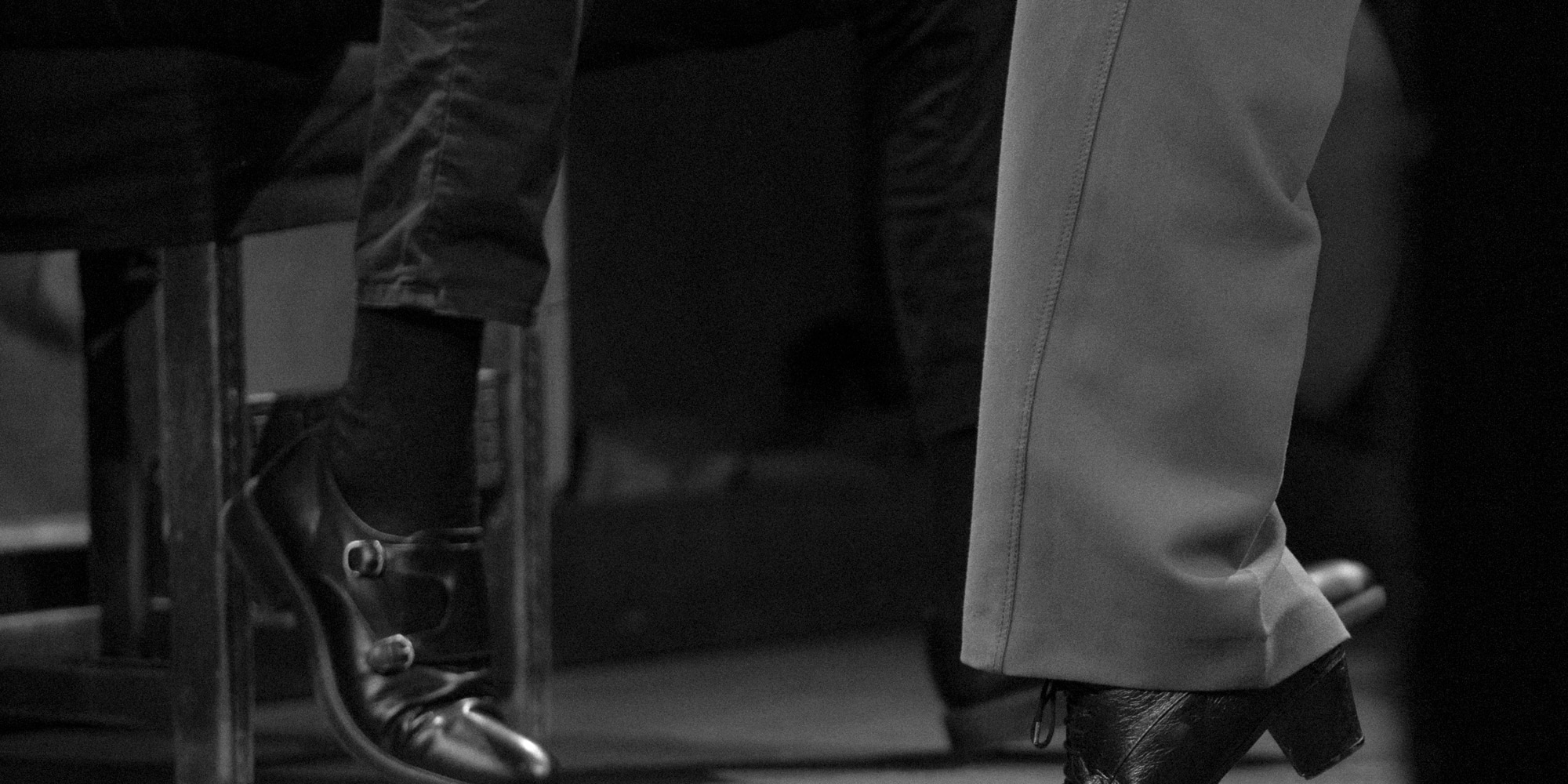 a close-up of a pair of legs