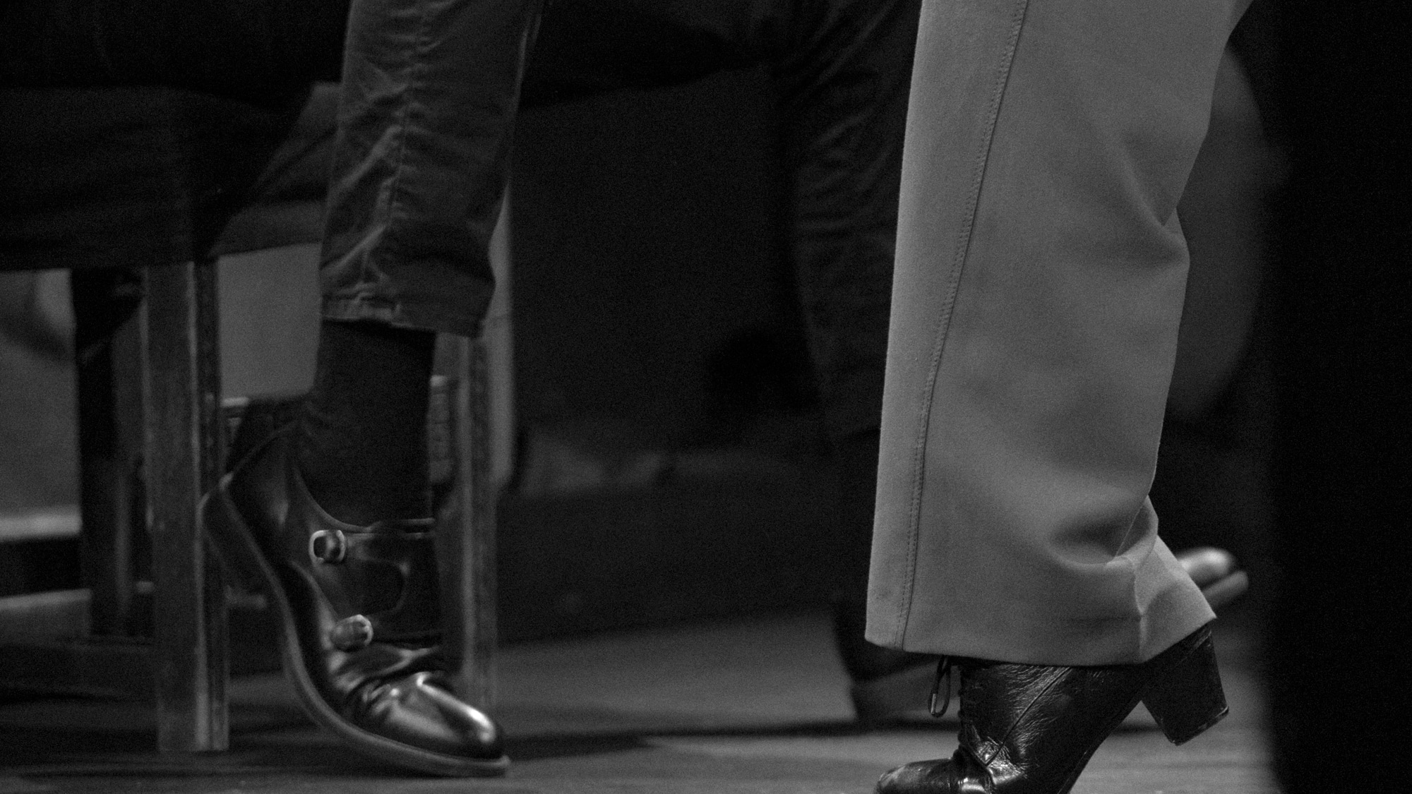 a close-up of a pair of legs