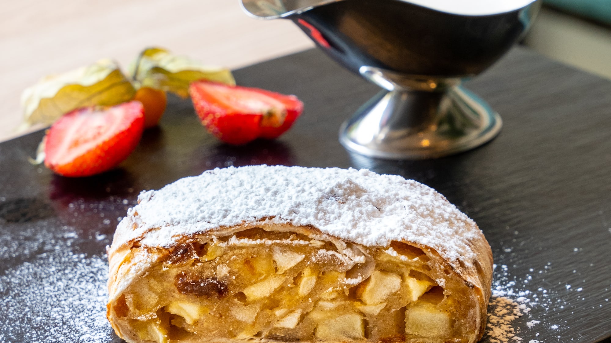 a plate with food on it and a spoon