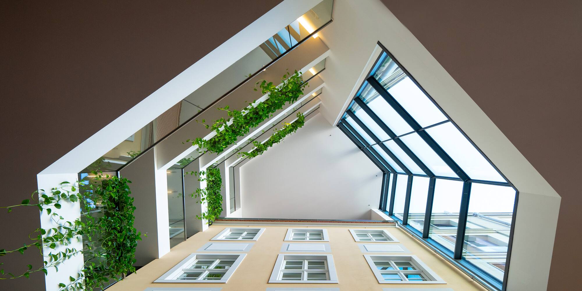 a building with a window and a staircase