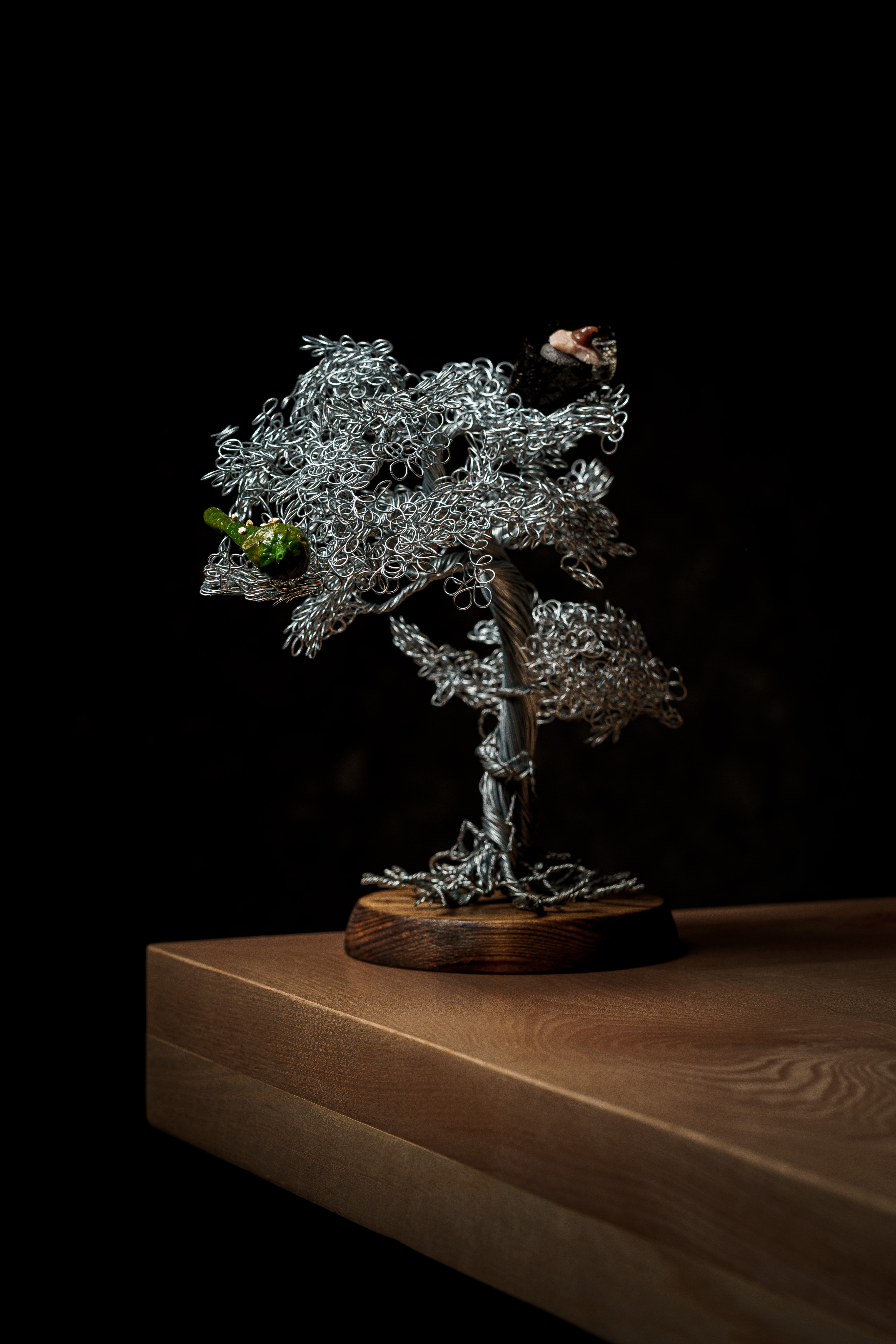 a tree made of wire