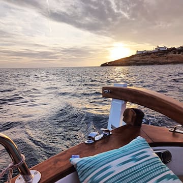 a view of a body of water from a boat