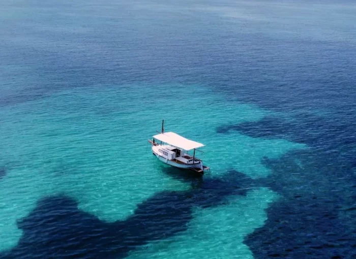 a boat in the water