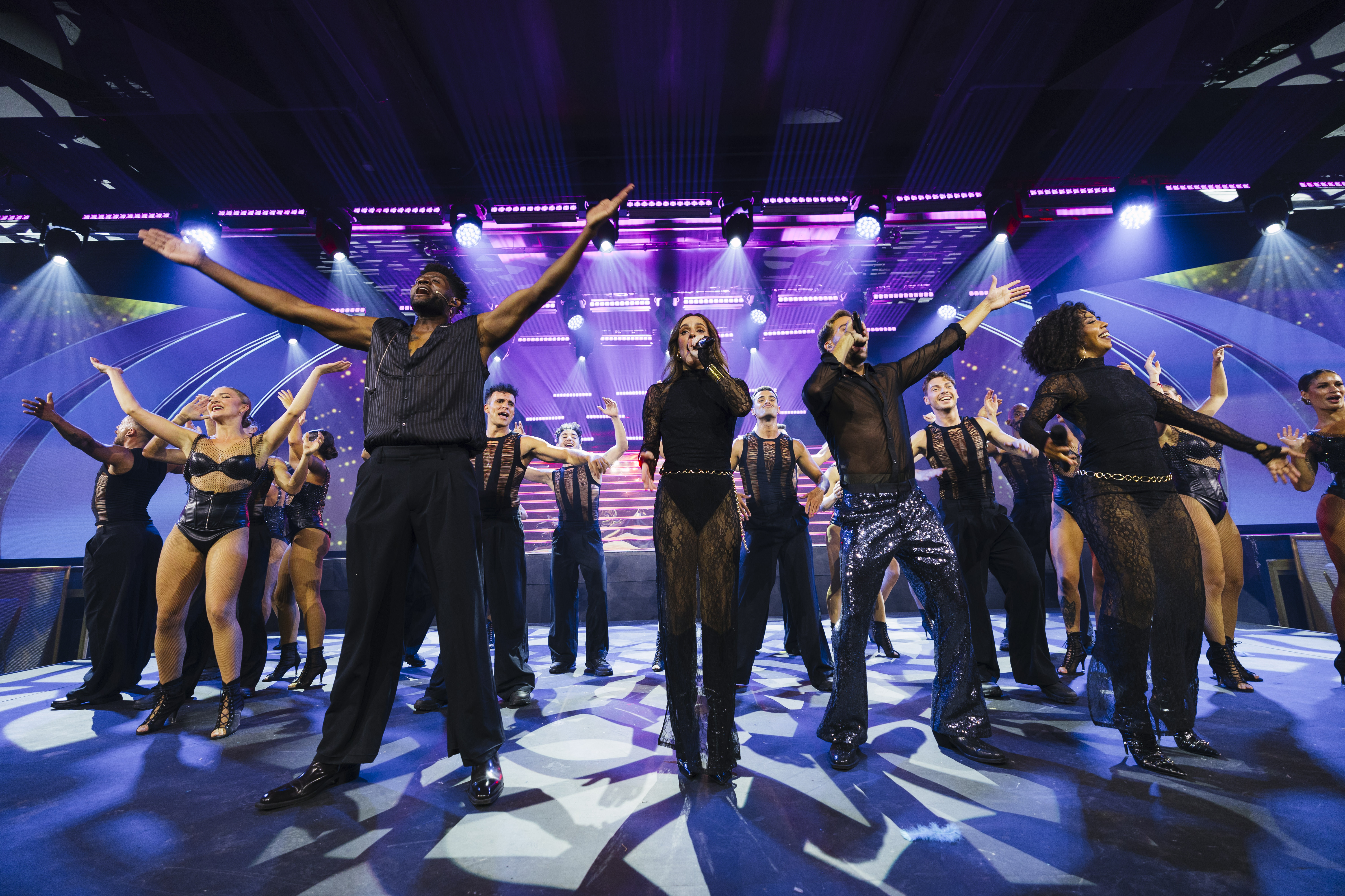 a group of people on a stage