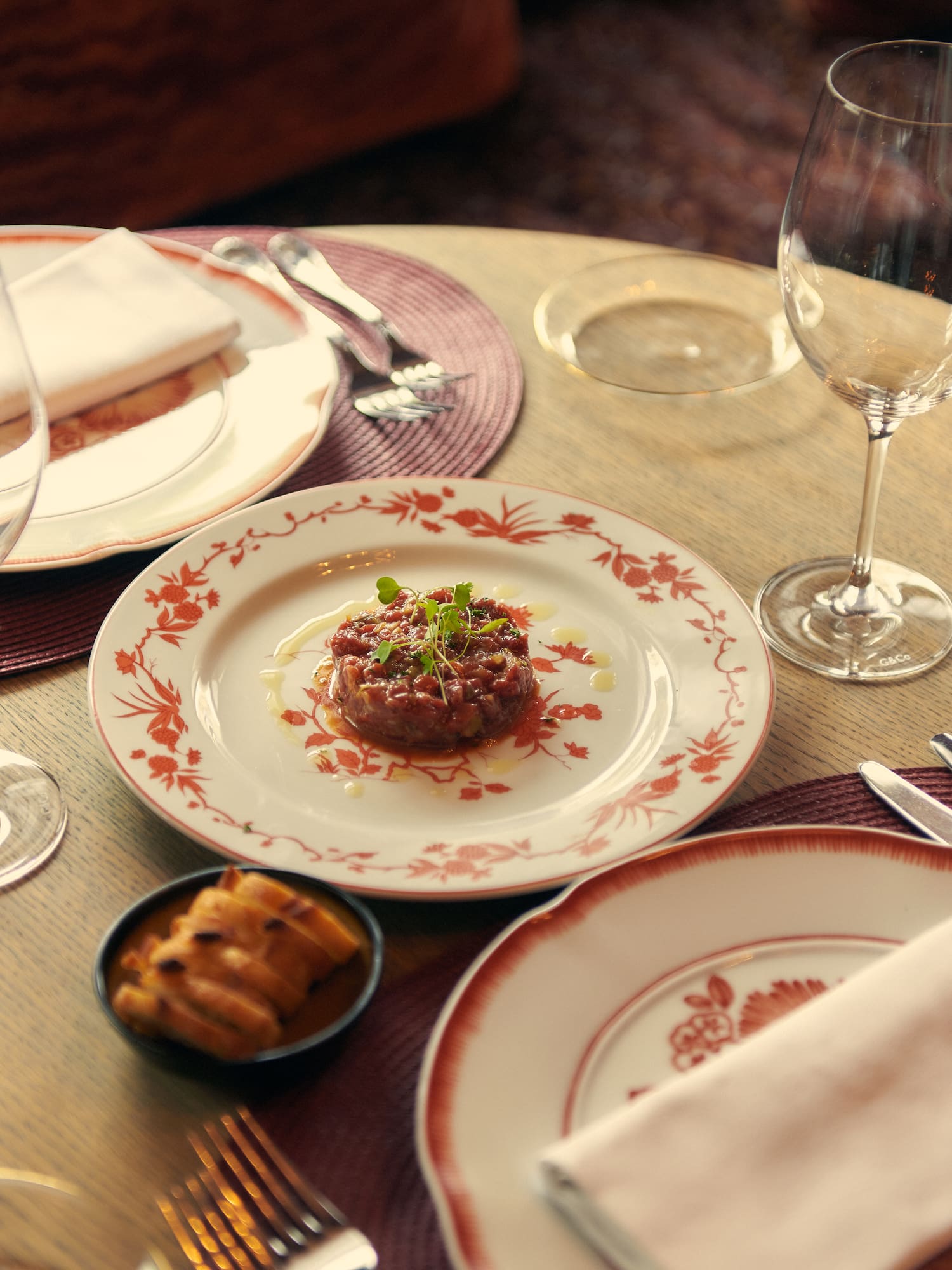 a plate of food on a table