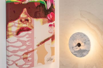 a artwork on a wall