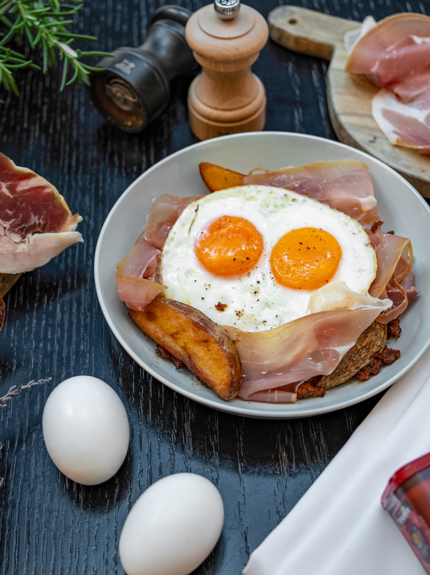 a plate of food on a table