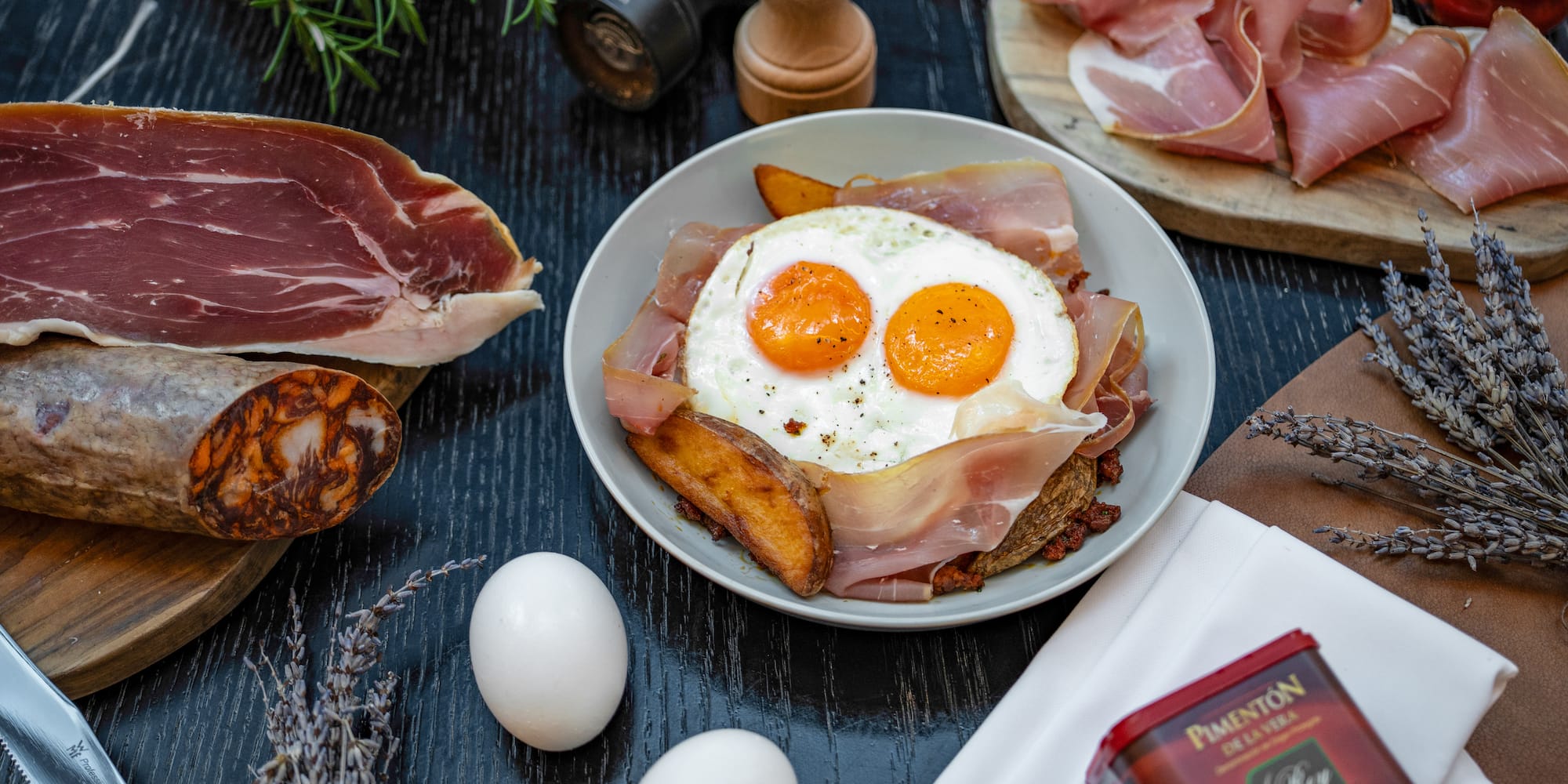 a plate of food on a table