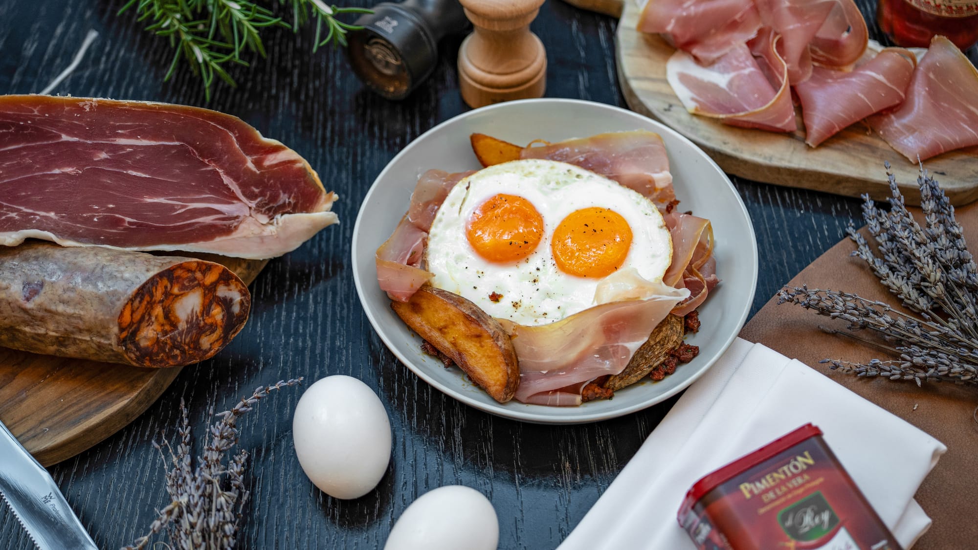 a plate of food on a table
