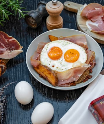 a plate of food on a table