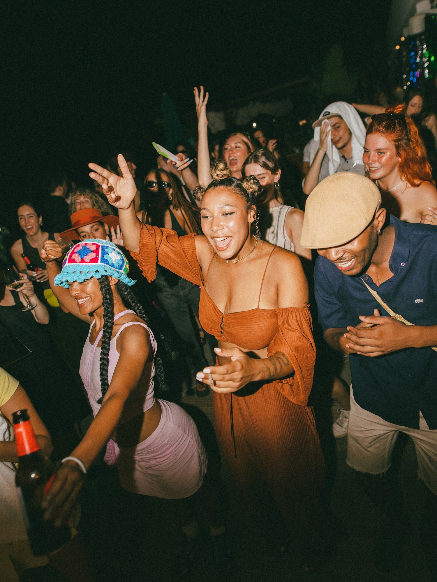 a group of people dancing