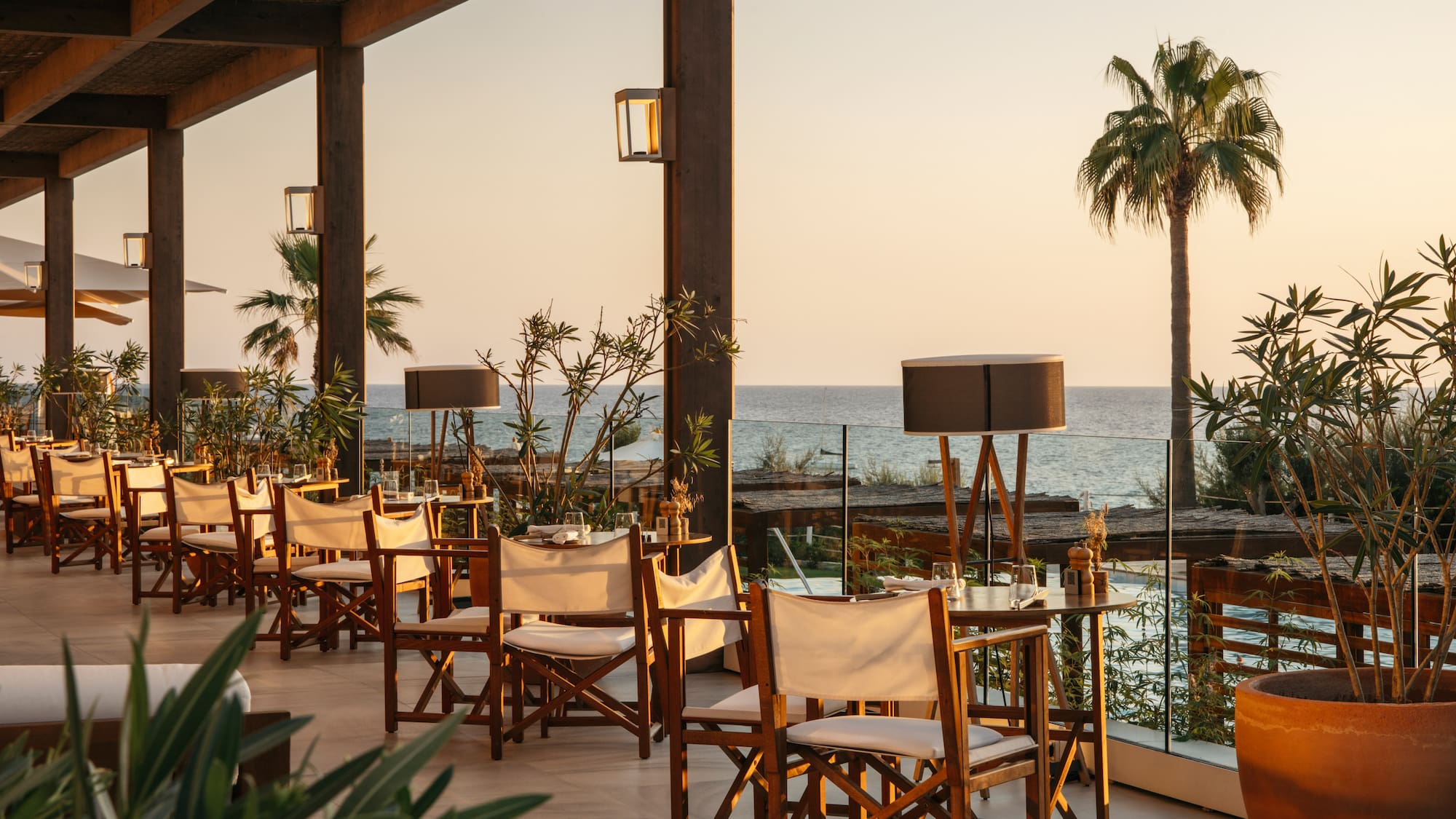 a restaurant with tables and chairs