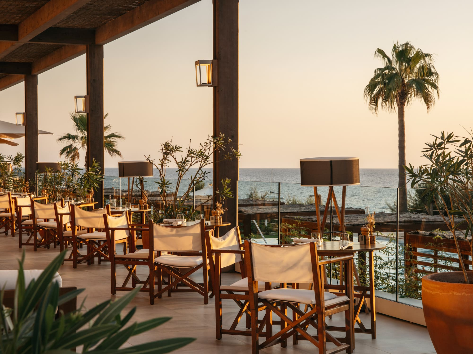 a restaurant with tables and chairs