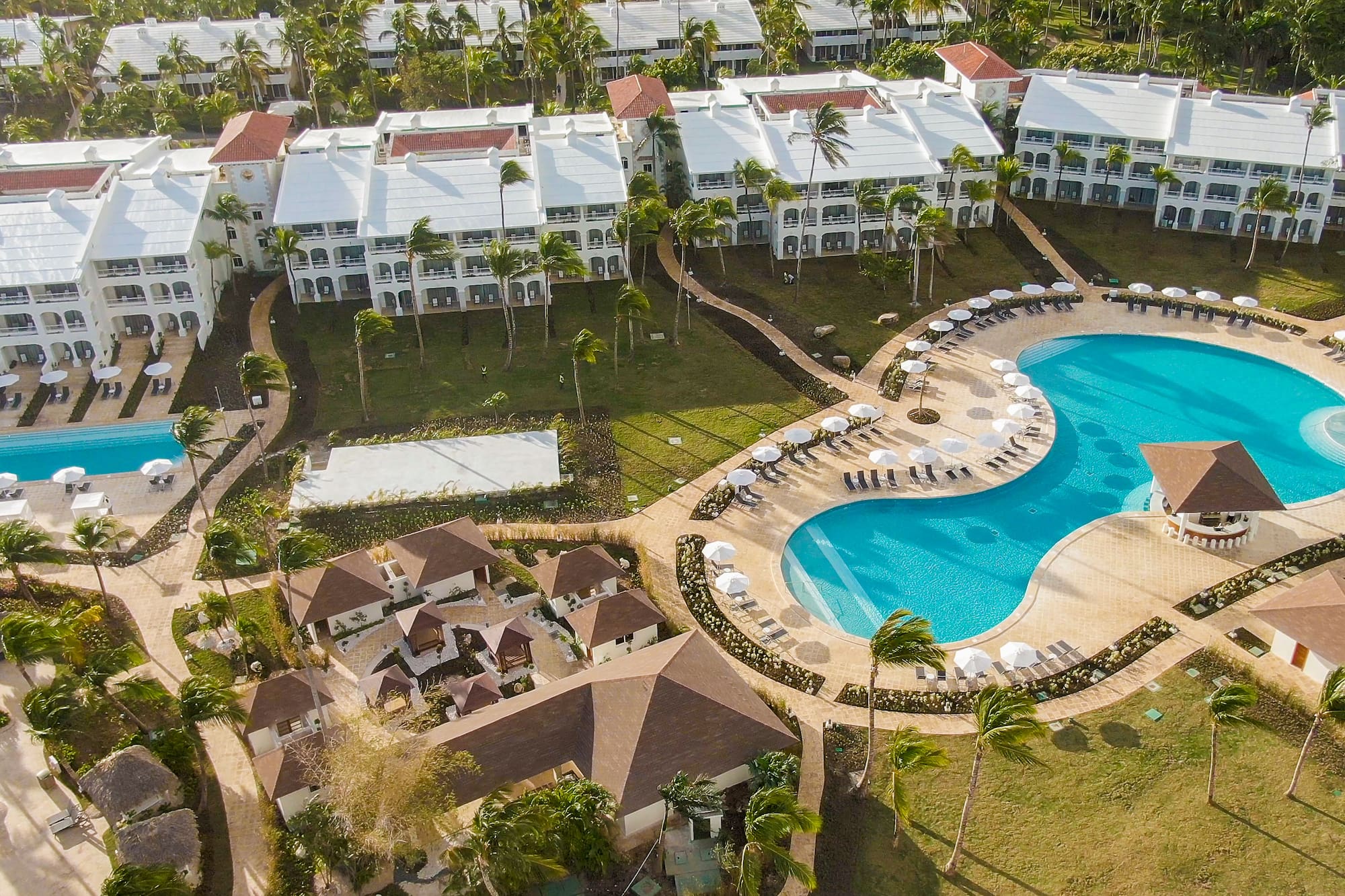 a swimming pool and a resort