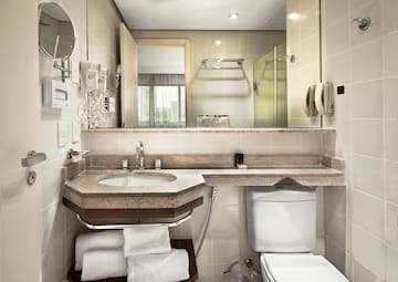 a bathroom with a sink and toilet