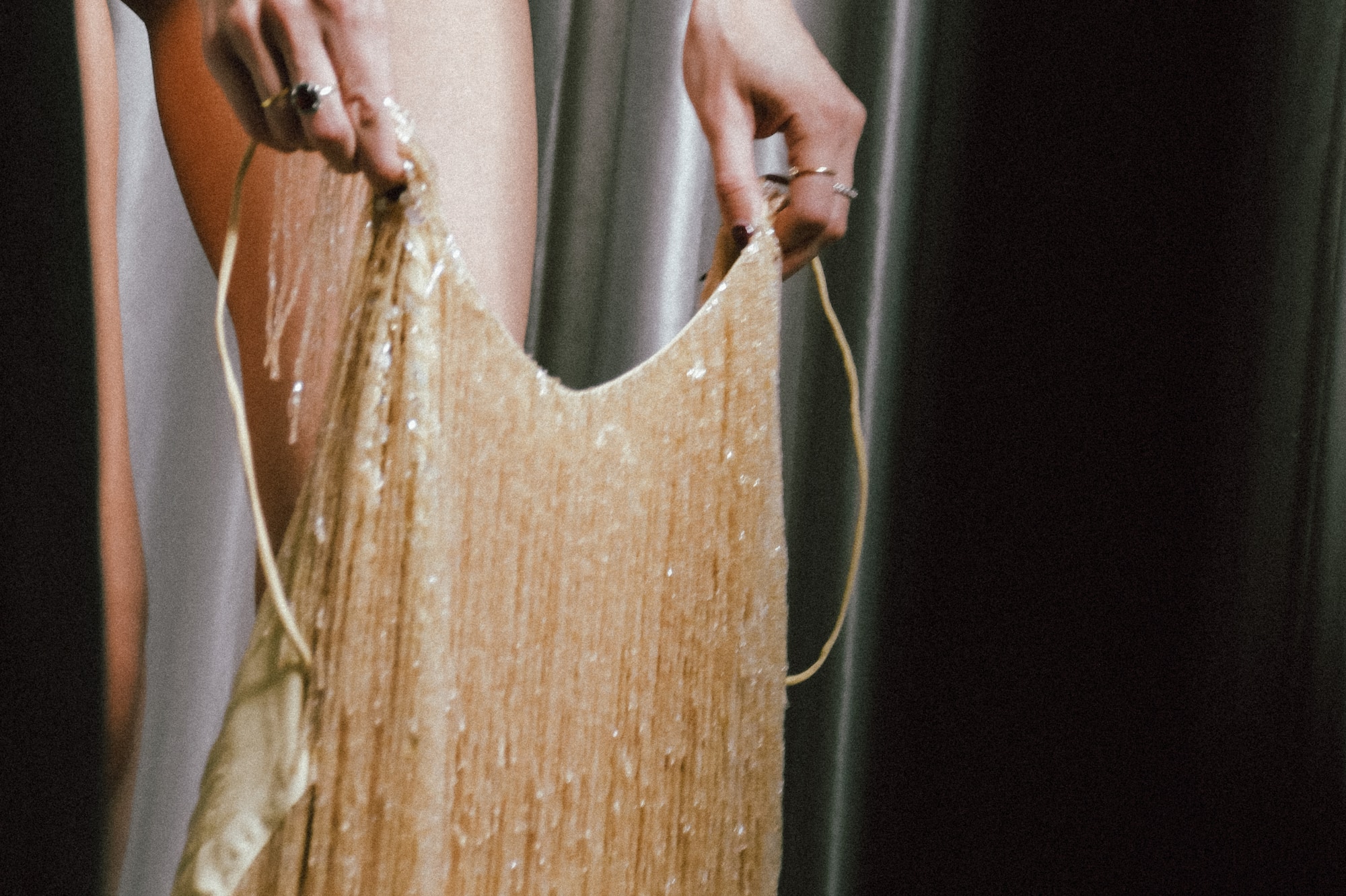 a person holding a bag