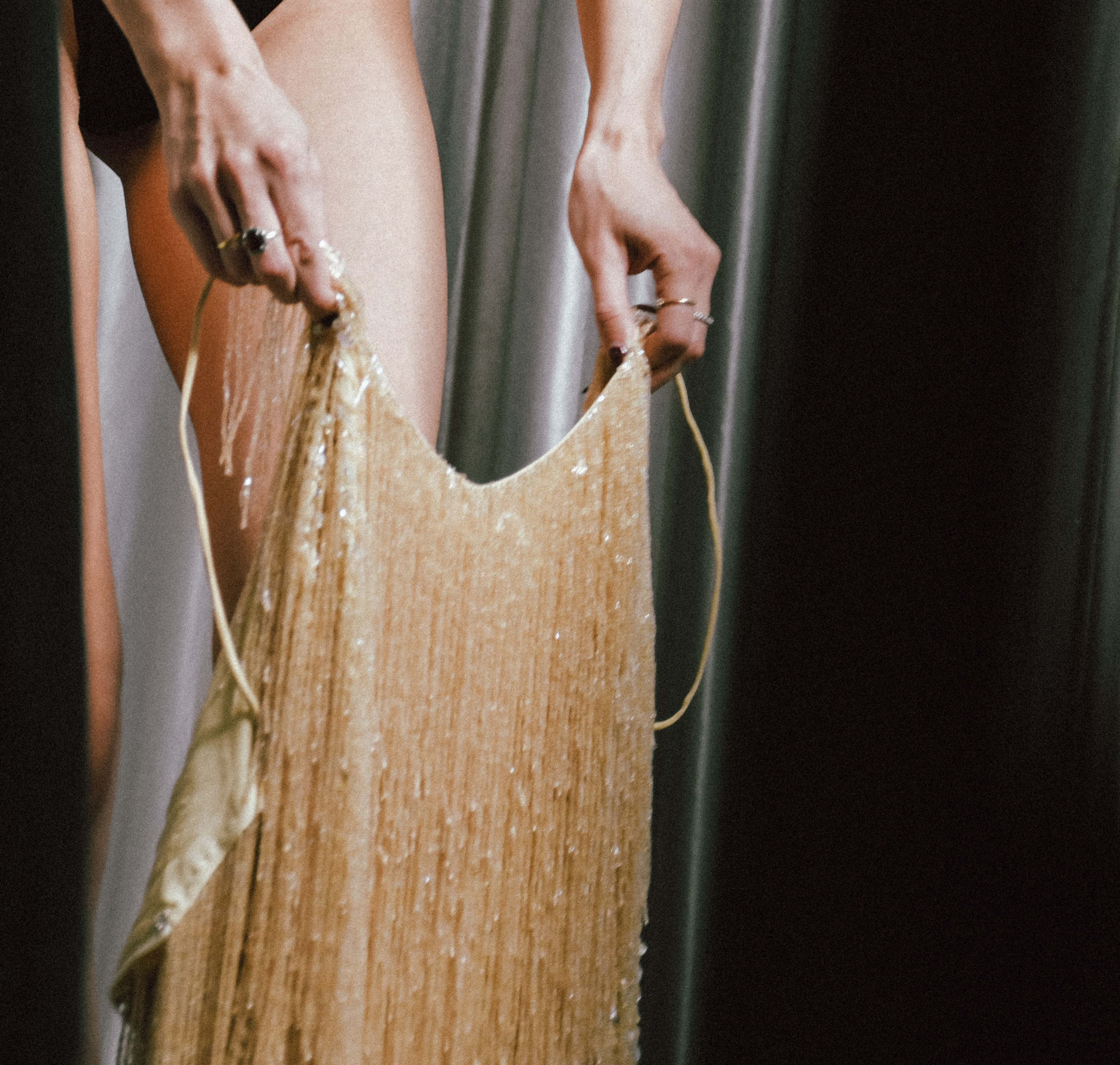 a person holding a bag