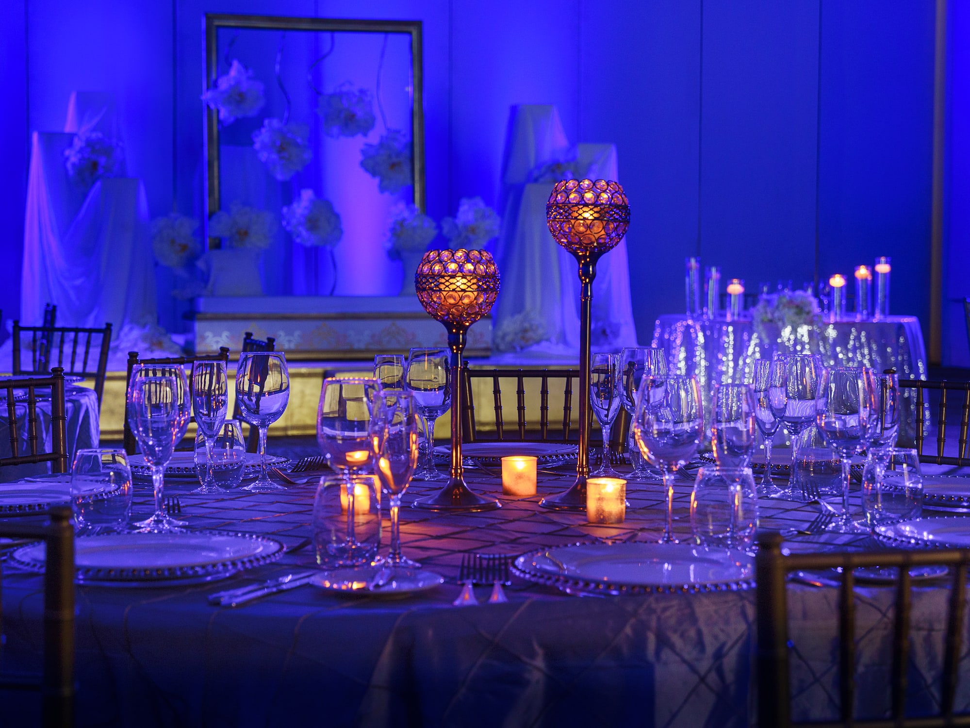 a table set for a dinner party