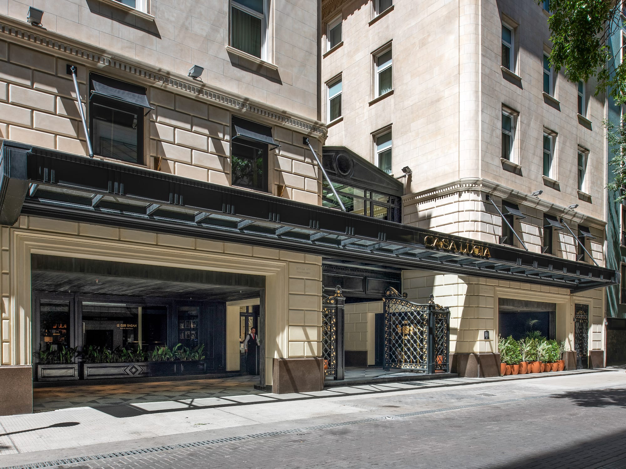a building with windows and a grey background