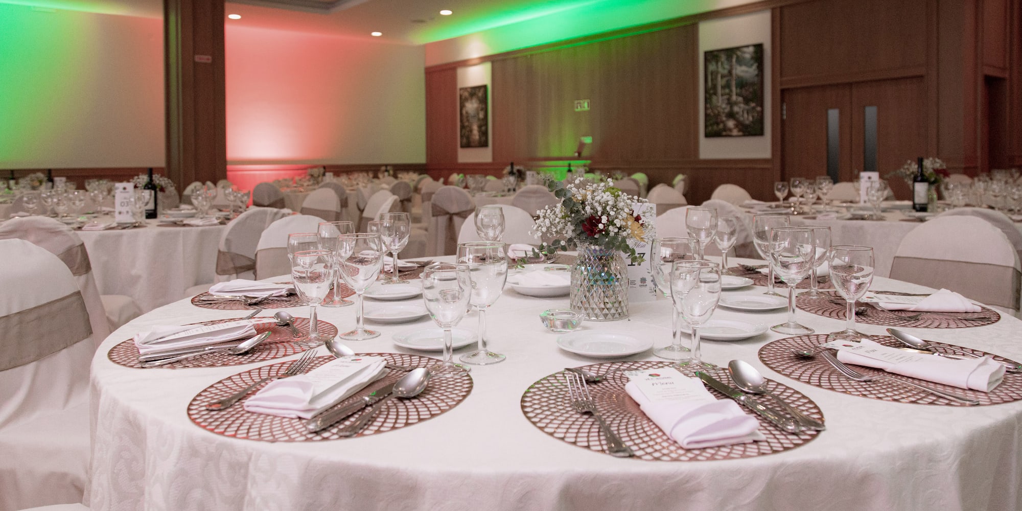 a table set for a party