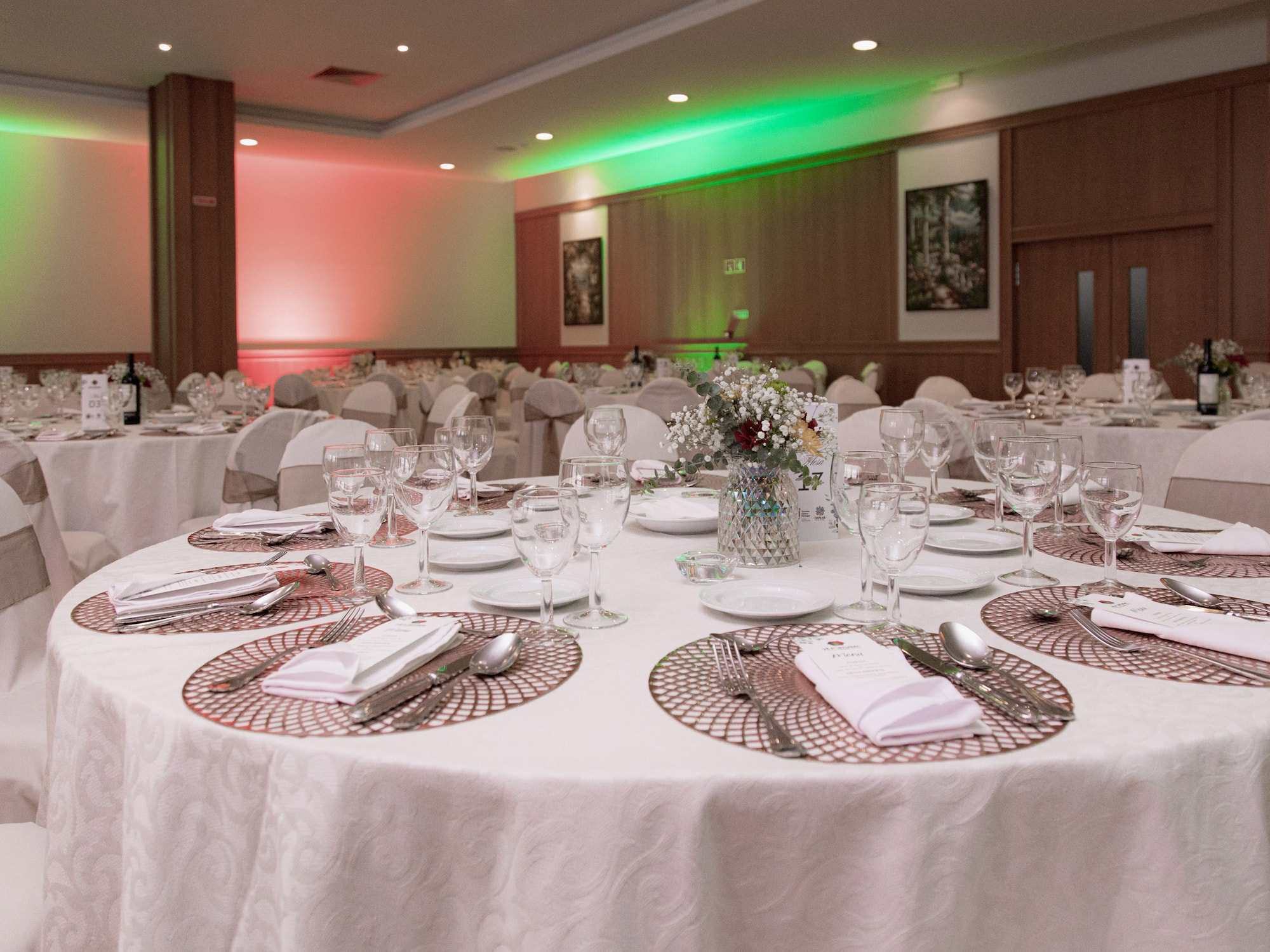 a table set for a party