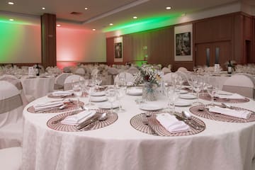 a table set for a party