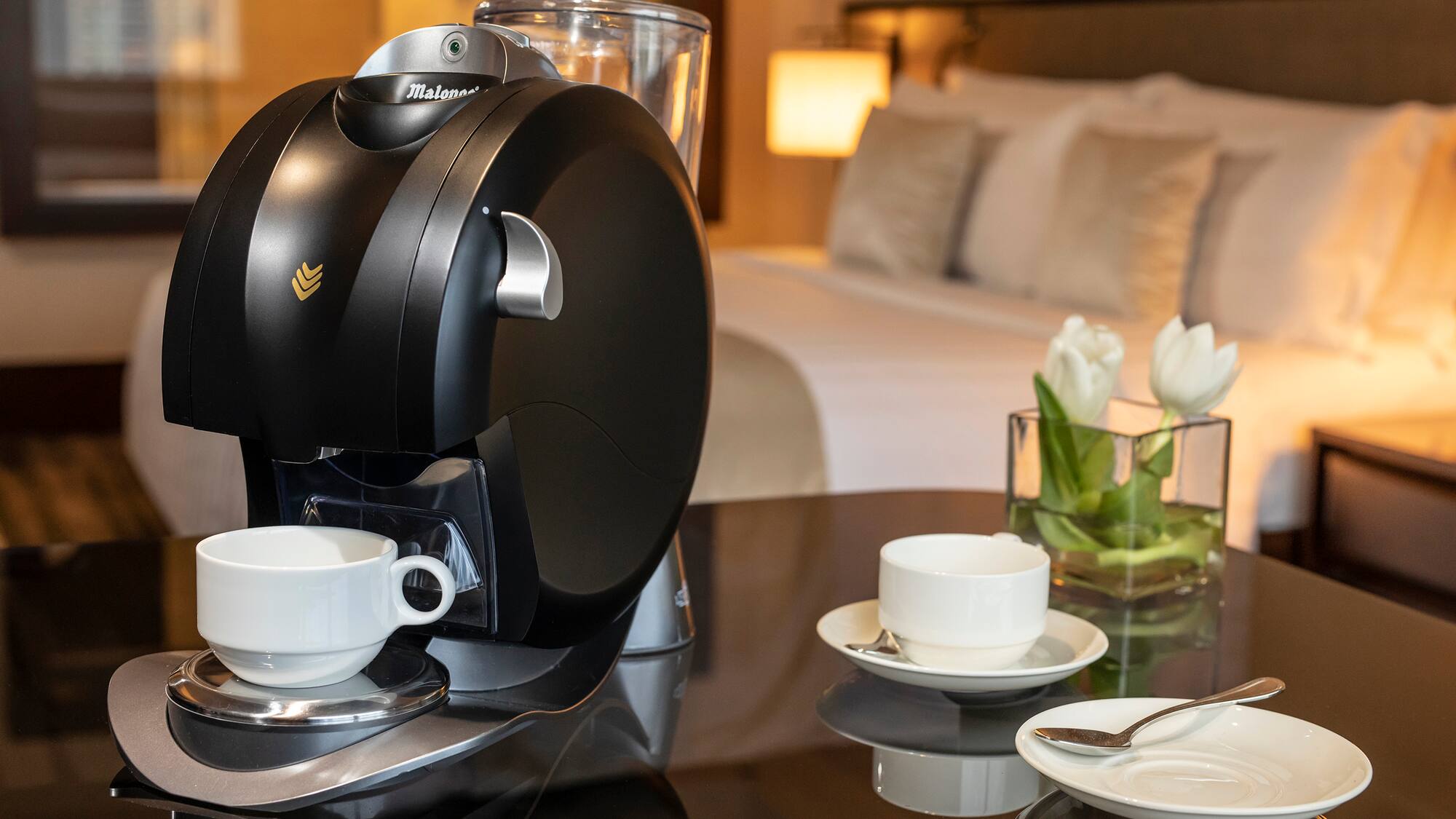 a coffee machine on a table