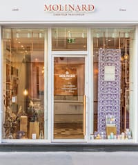 a store front with glass doors