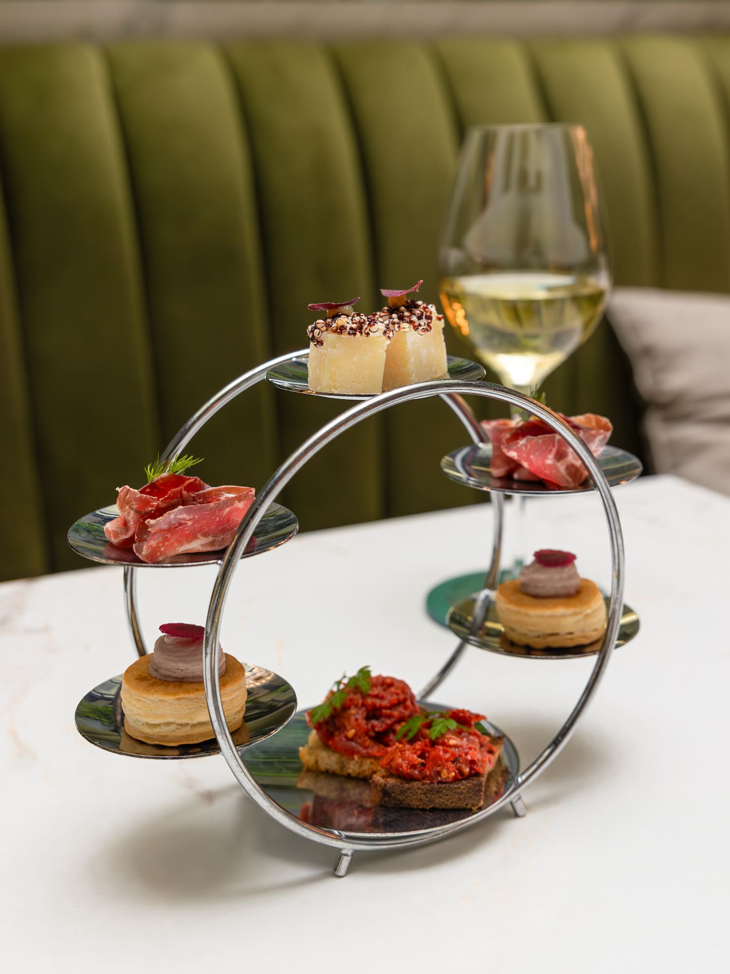 a plate of food on a table