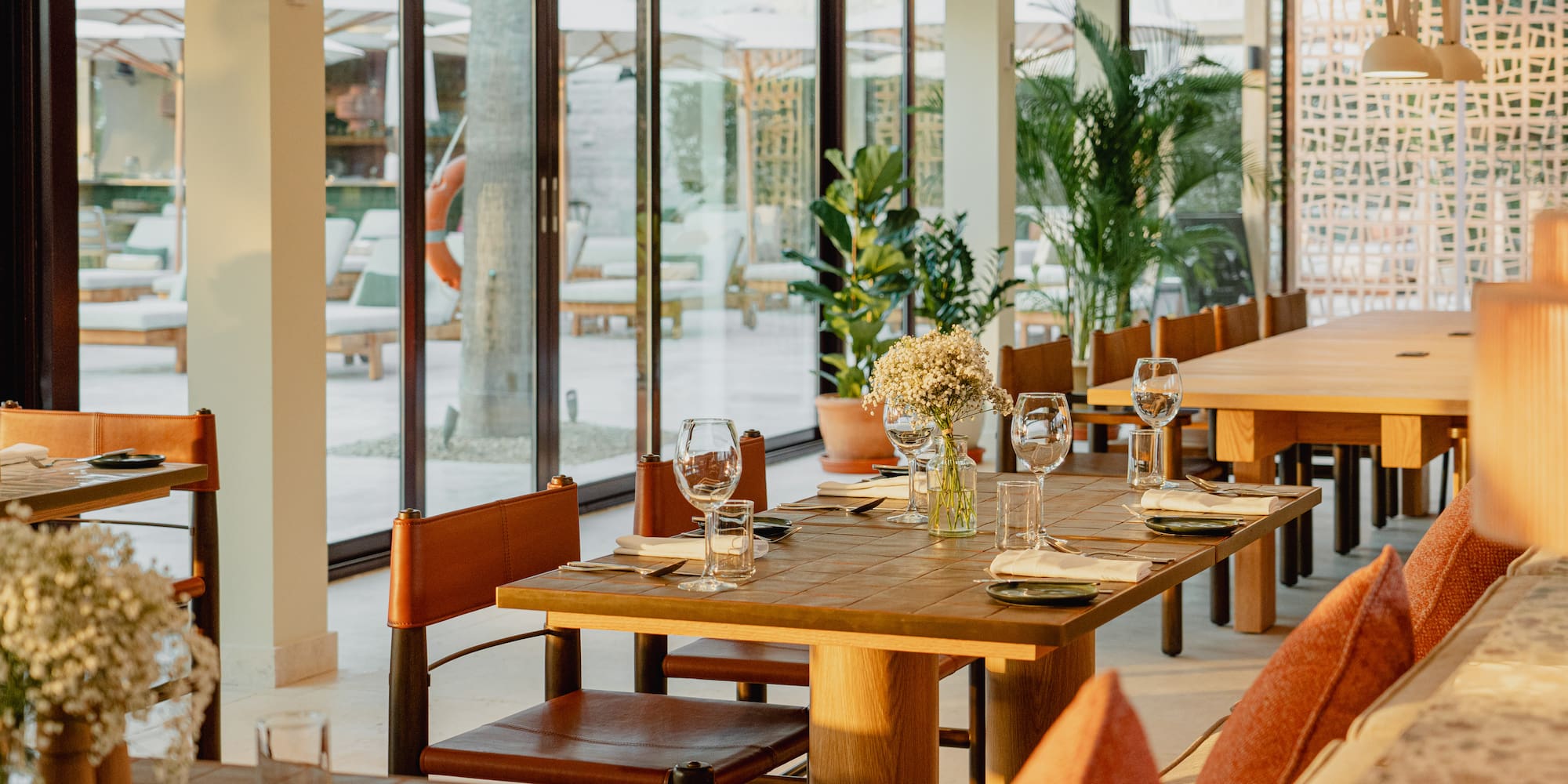 a table set for a meal