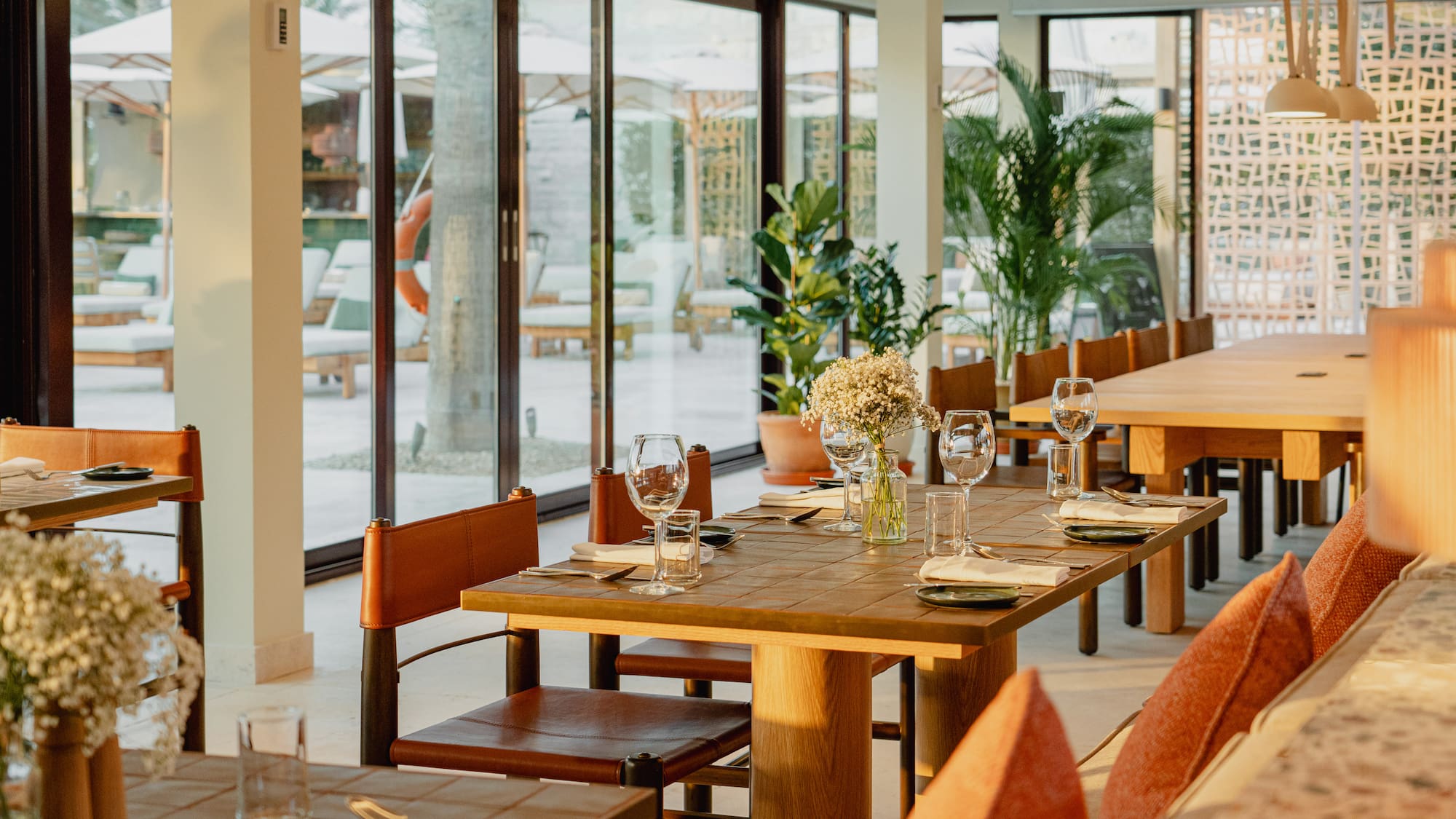 a table set for a meal