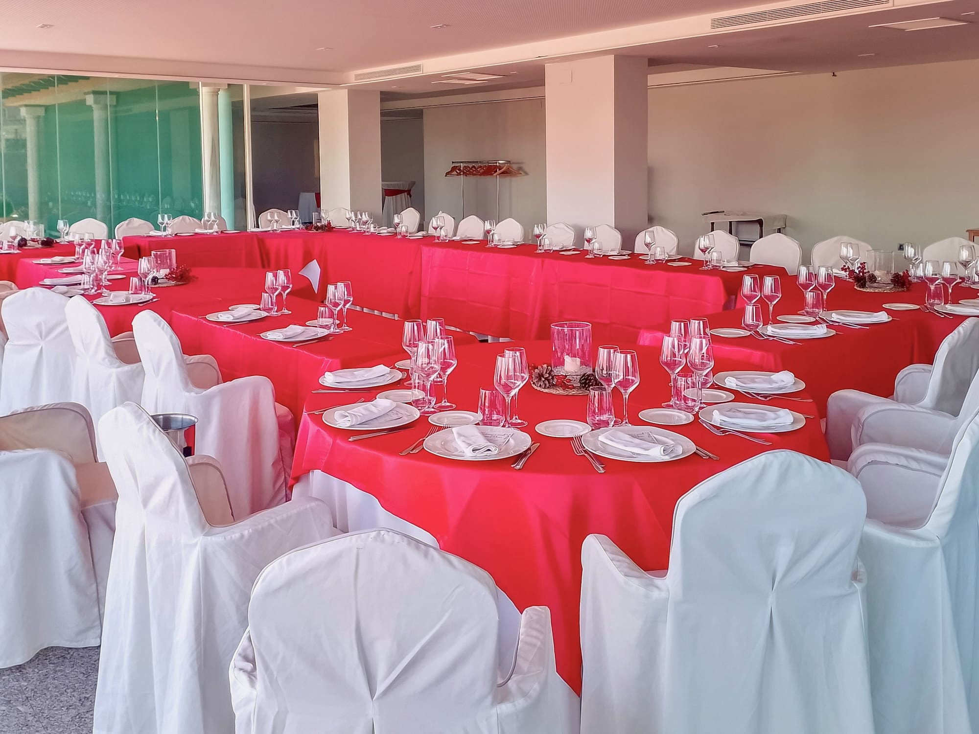 a table set for a party