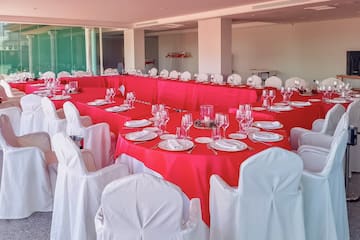 a table set for a party