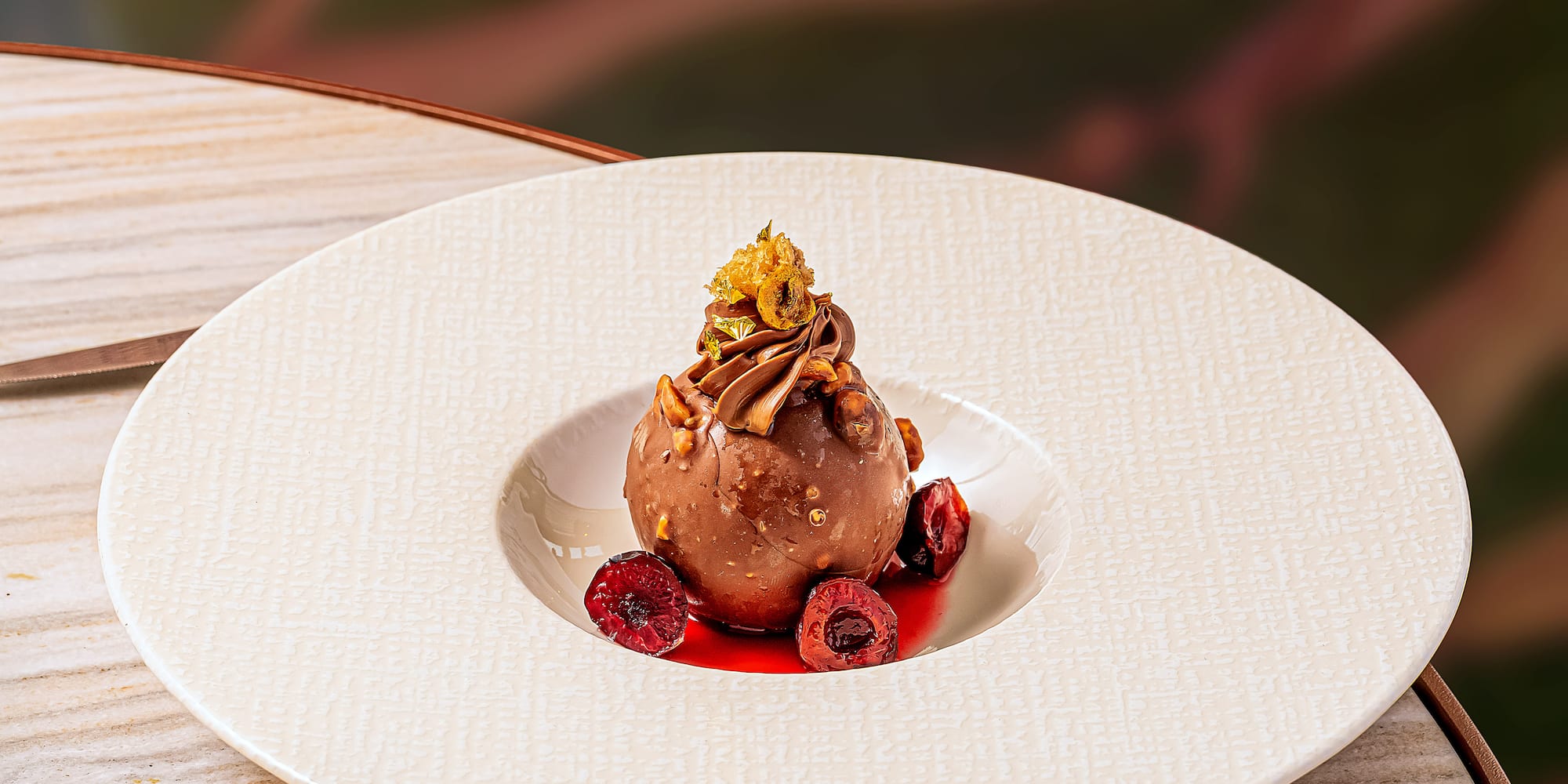 a dessert on a plate