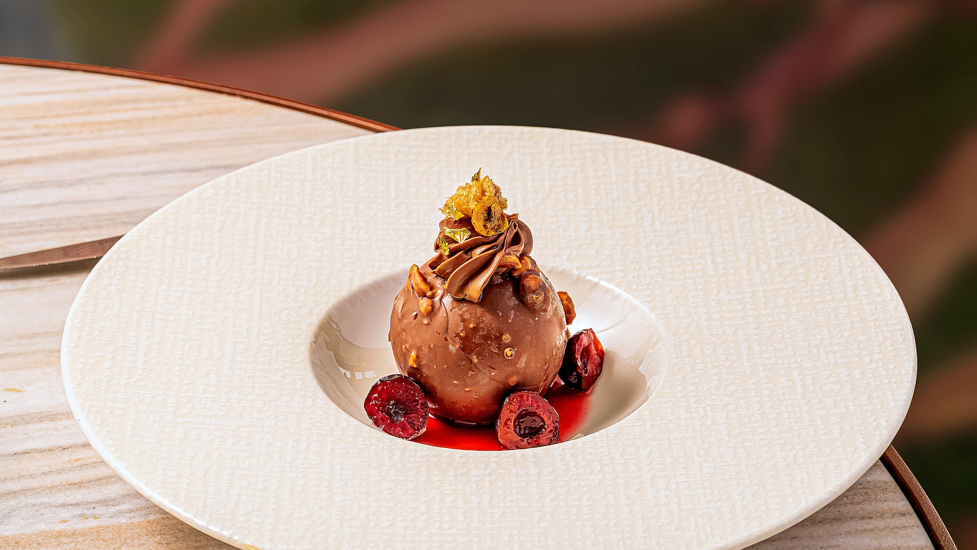 a dessert on a plate