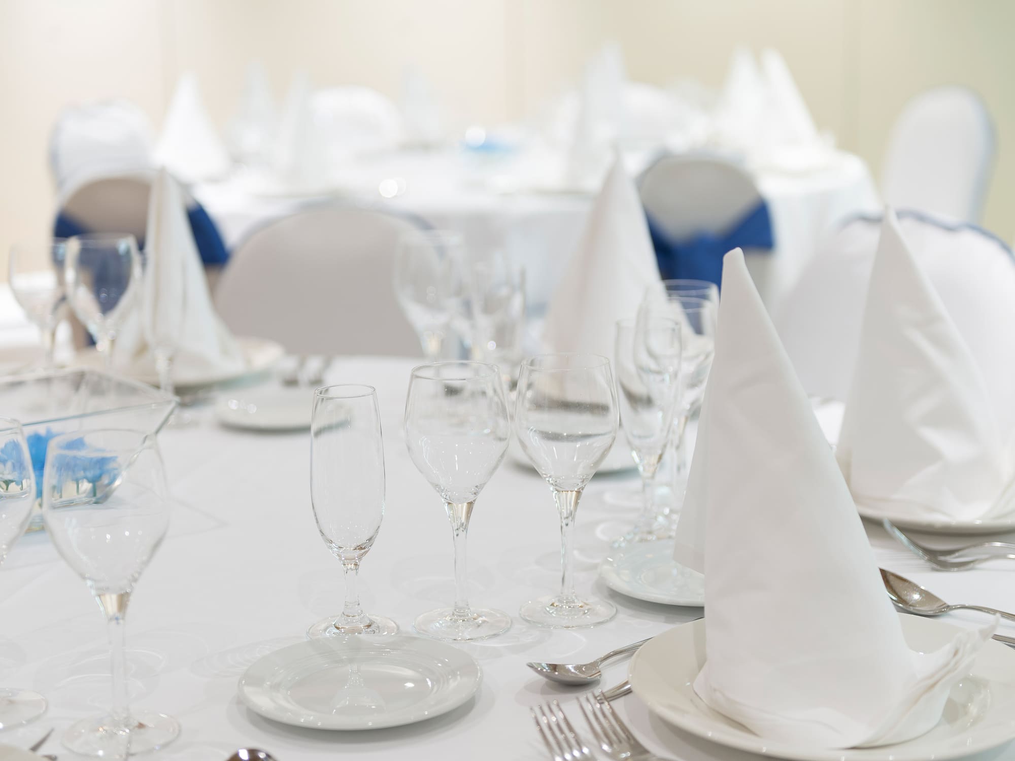 a table set for a party