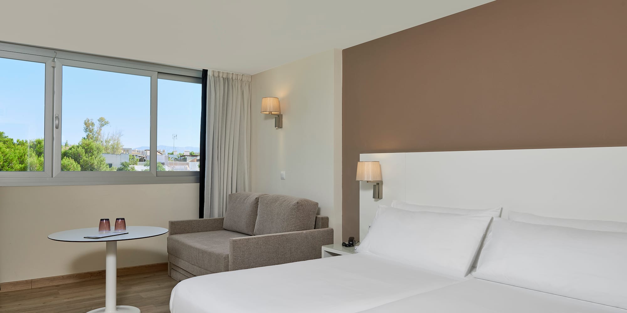 a room with a bed and a couch