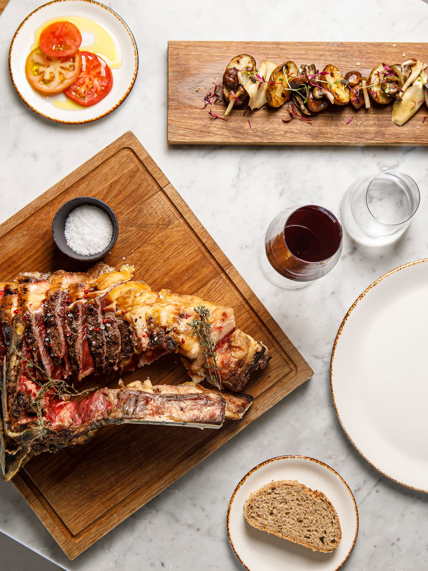 a plate of food on a table
