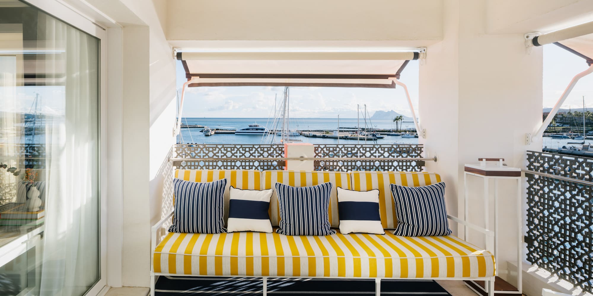 a couch with pillows on it