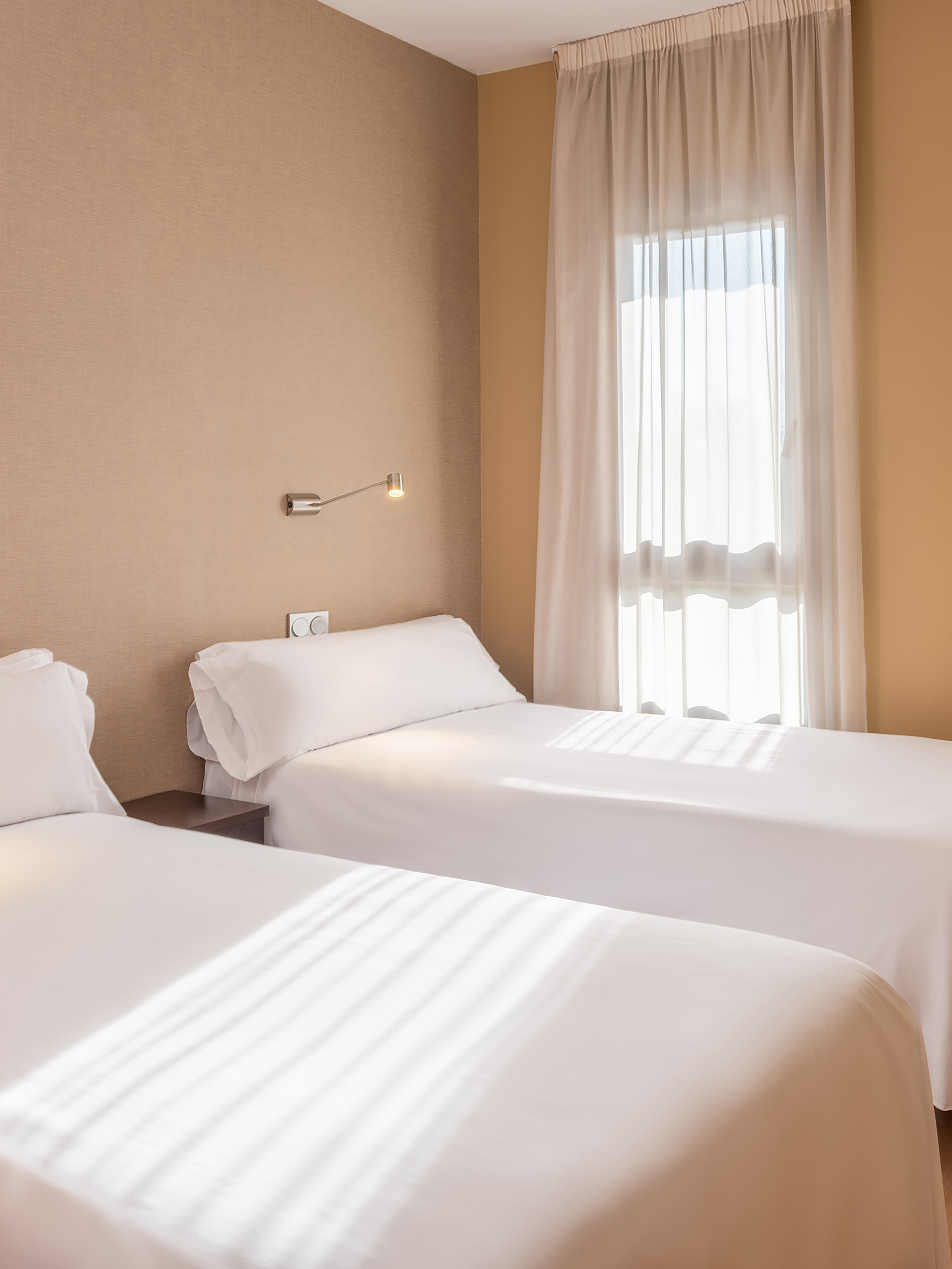 two beds in a room