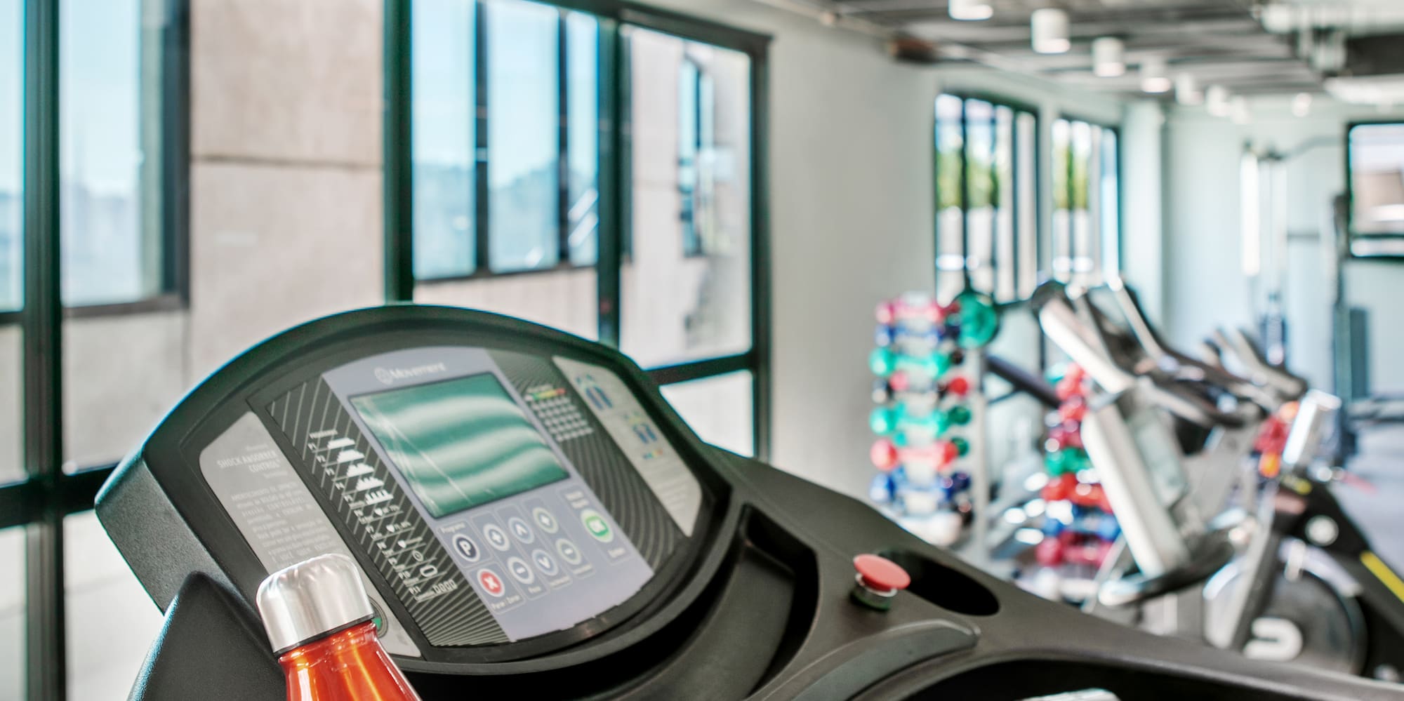 a treadmill in a gym