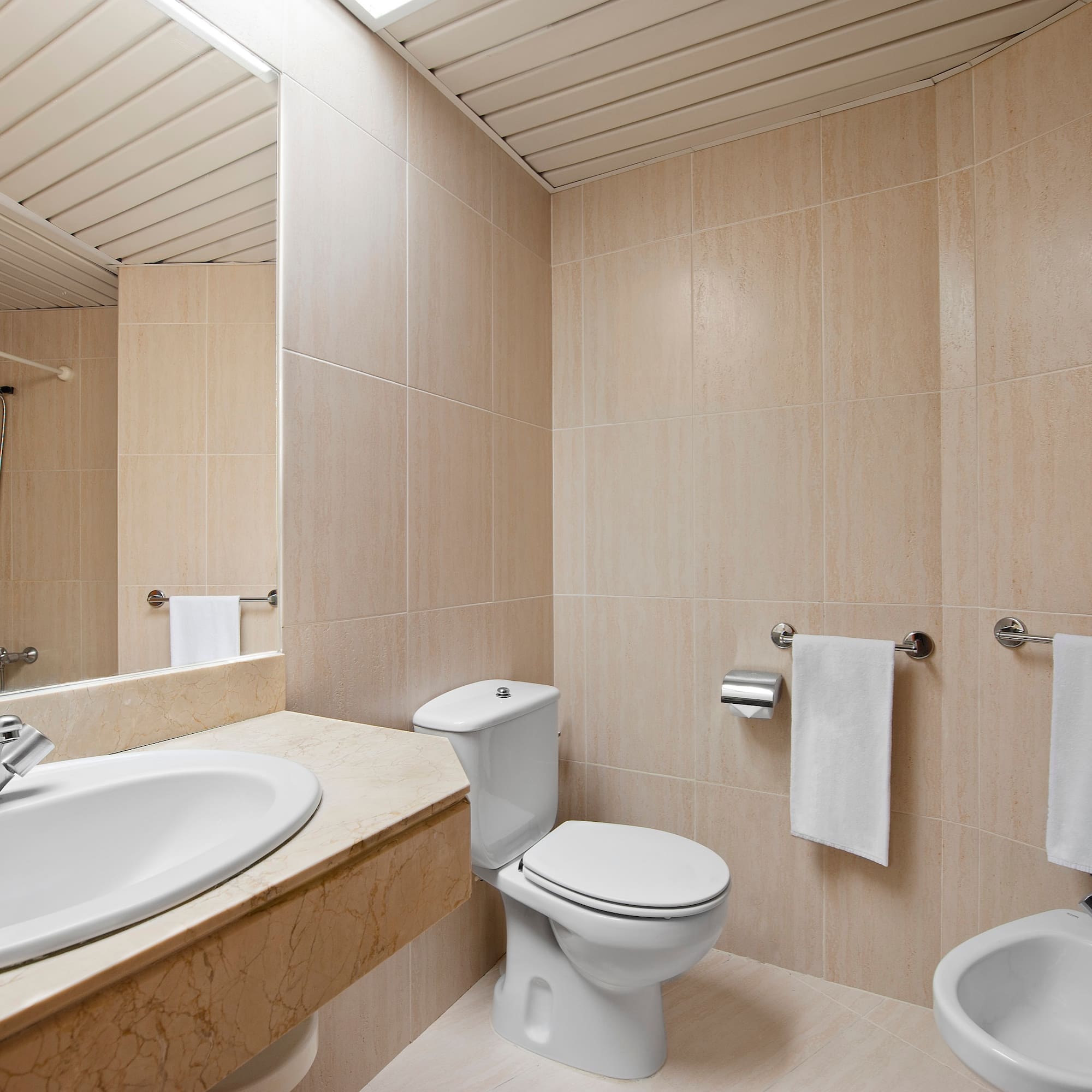 a bathroom with a sink and toilet
