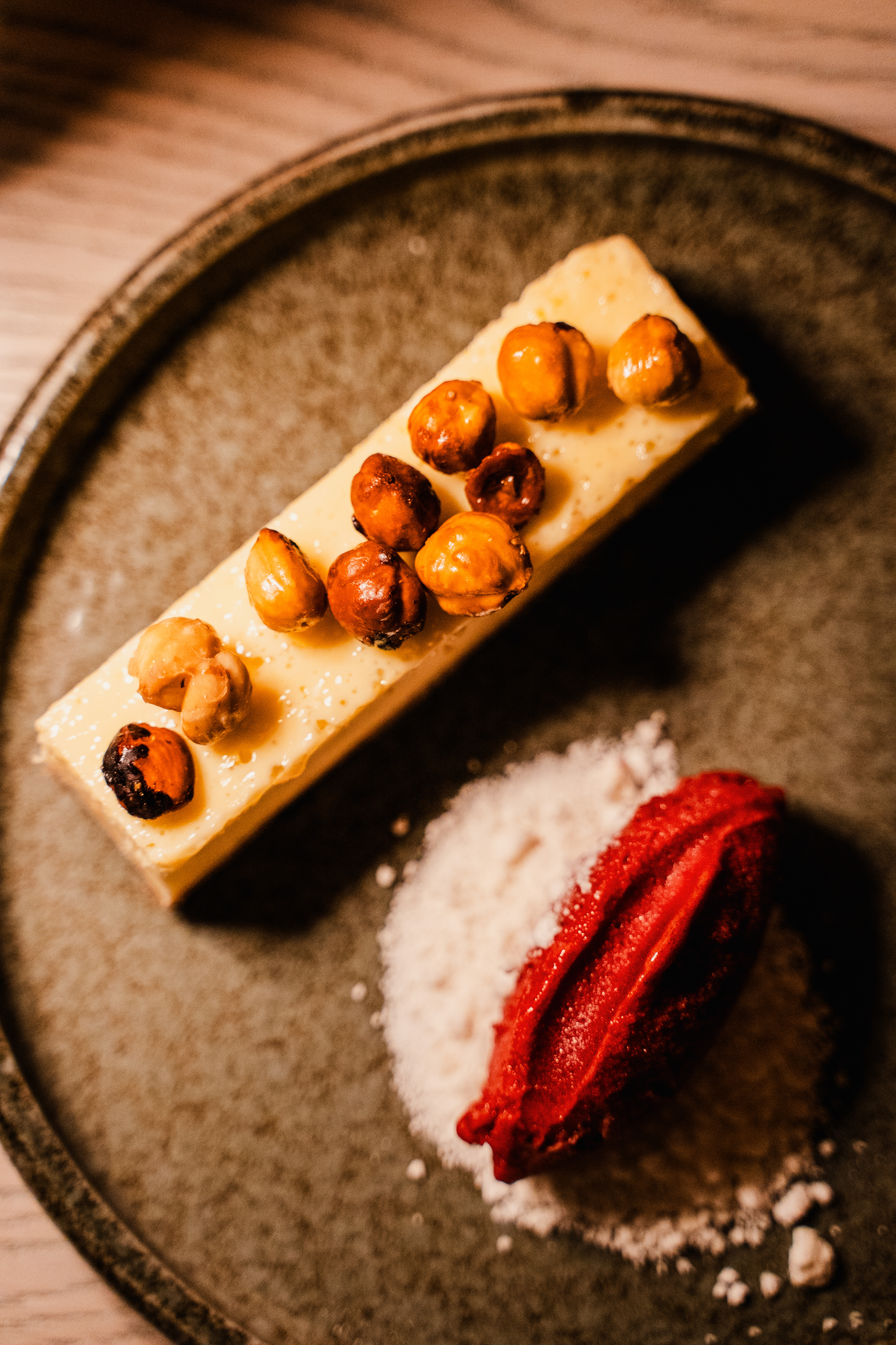 a plate of food on a table