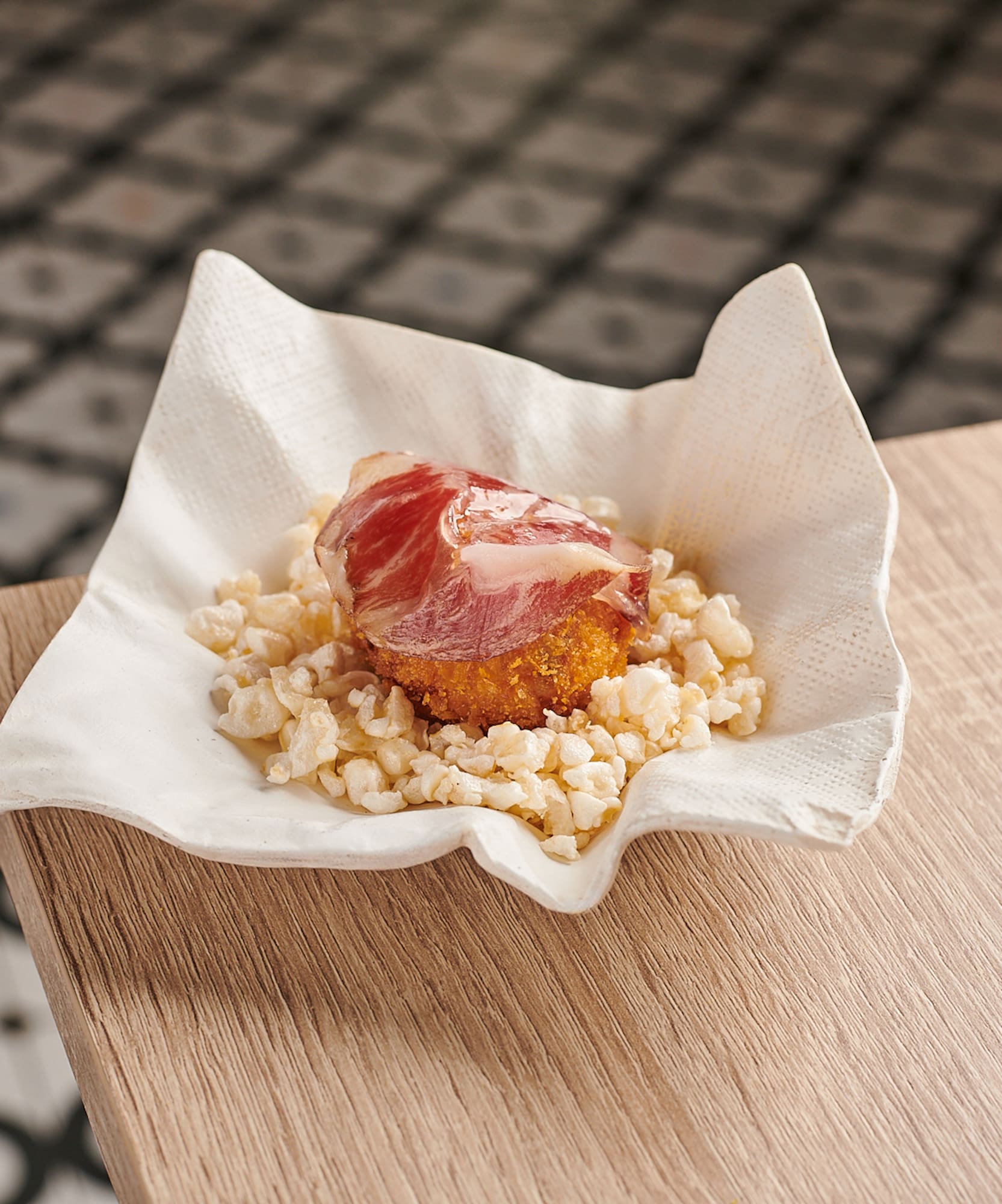 a plate of food on a table