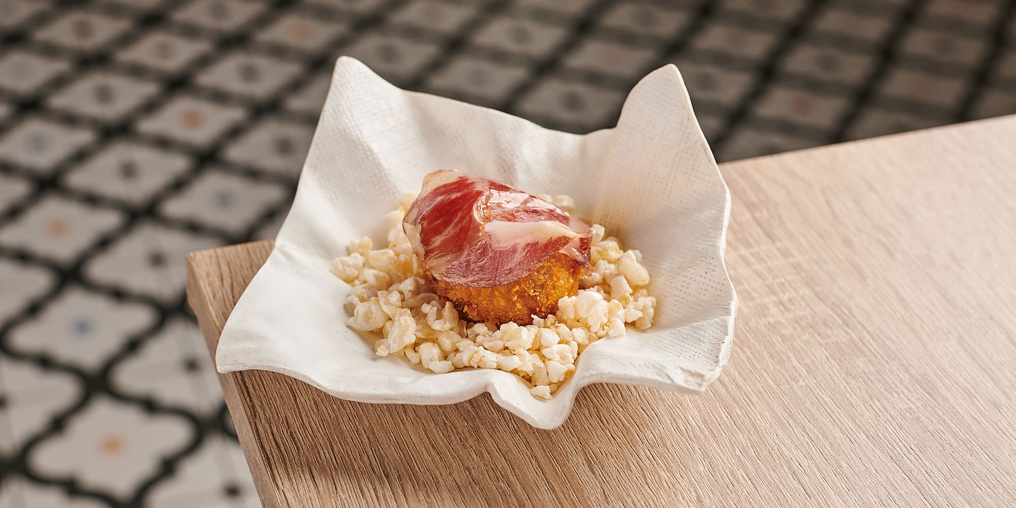 a plate of food on a table