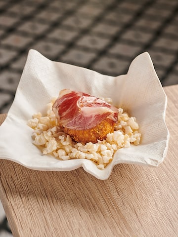 a plate of food on a table