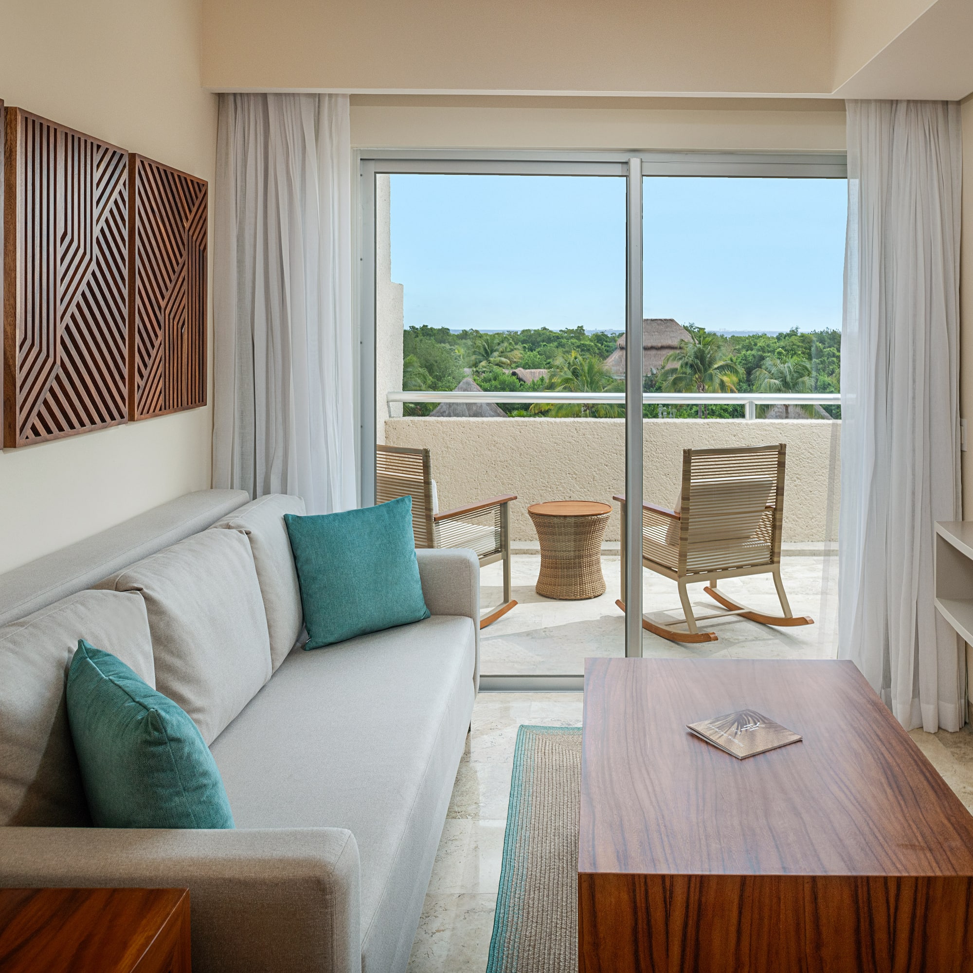 a living room with a couch and a table